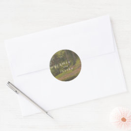 Adesivo Casamento Elegante Floresta Rústica