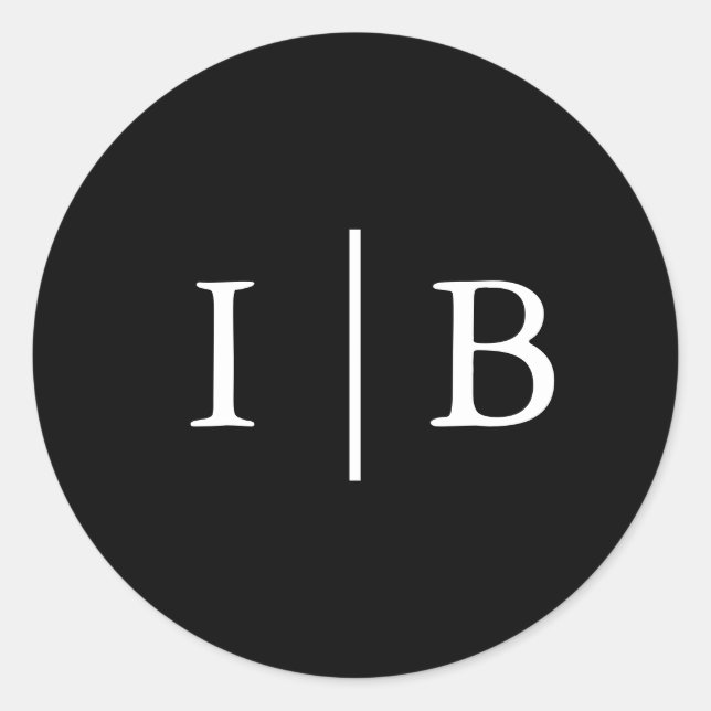 Adesivo Casamento Elegante Formal Negro Tradicional (Frente)