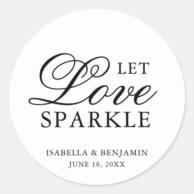 Adesivo Casamento Elegante Formal Tradicional de Preto e B (Frente)