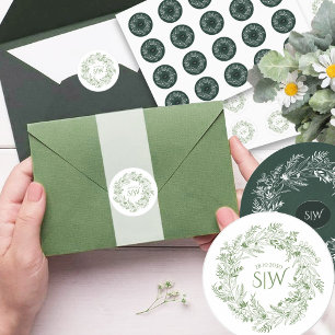 Adesivo Casamento Elegante Inspirado no Jardim