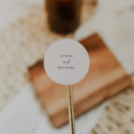 Adesivo Casamento Elegante Letra Beige Claro