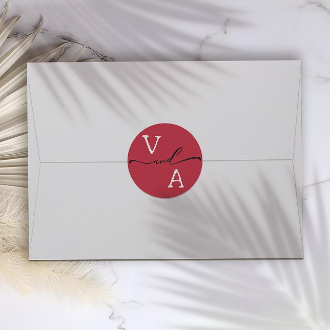 Adesivo Casamento Elegante Minimalista (Criador carregado)