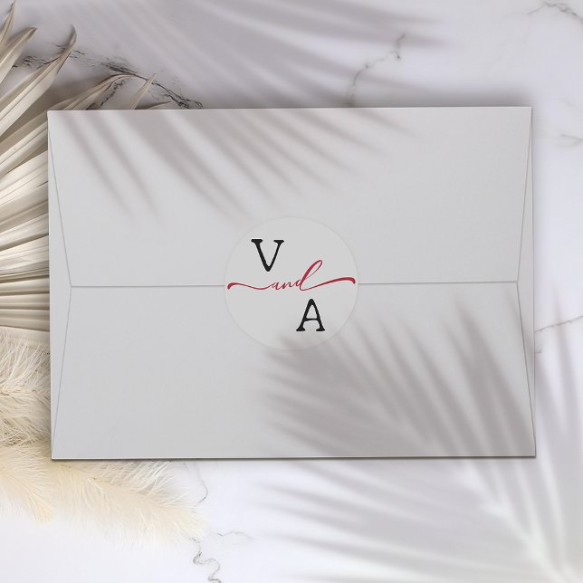 Adesivo Casamento Elegante Minimalista (Criador carregado)