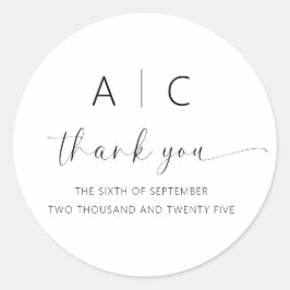 Adesivo Casamento Elegante Moderno Minimalista