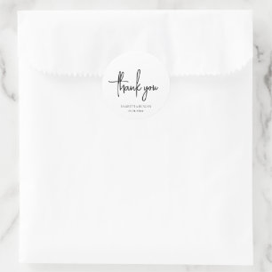 Adesivo Casamento Elegante Preto e Branco Atemporal