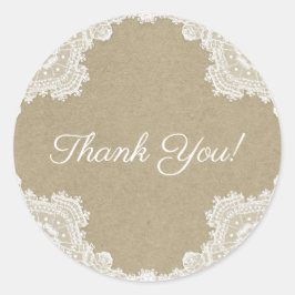 Adesivo Casamento Elegante Rústico Romântico com Renda Bra