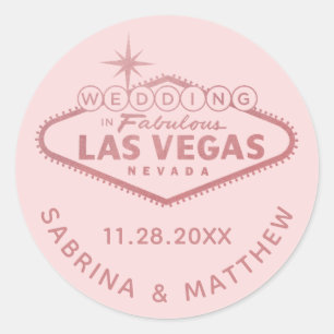 Adesivo Casamento em Las Vegas Rosa Dourado Rosa Chuveiro 