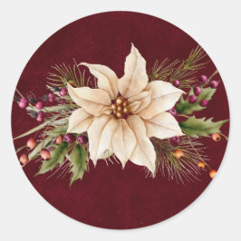 Adesivo Casamento entre Poinsettia e Berries