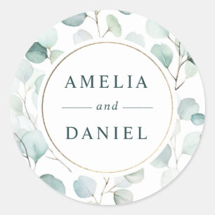 Adesivo Casamento Ereal Eucalyptus Dourado