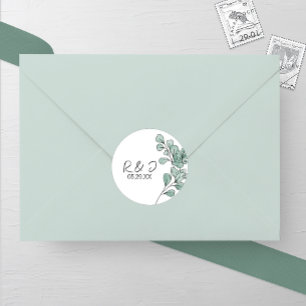 Adesivo Casamento Eucalyptus Com Aquarelas Whimsical