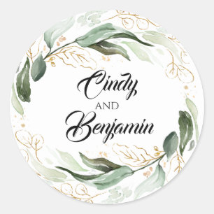 Adesivo Casamento Eucalyptus com Greenerase e Folhas Doura
