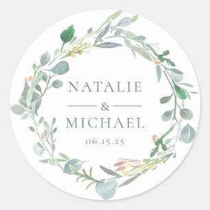 Adesivo Casamento Eucalyptus Wreath Greenery