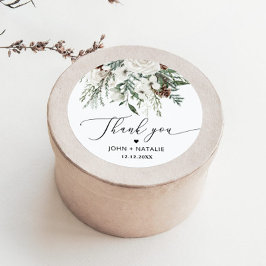 Adesivo Casamento evergreen festivo de inverno