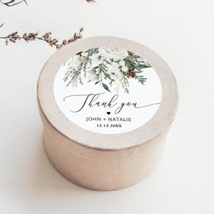 Adesivo Casamento evergreen festivo de inverno