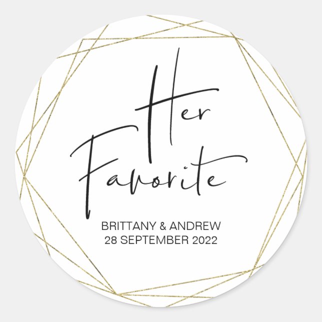 Adesivo Casamento Favorece Sua Caixa De Tratamento Favorit (Frente)