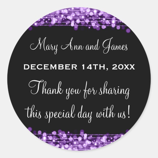 Adesivo Casamento Fita-Mágica Fala-Mágica Ganha Roxo (Frente)