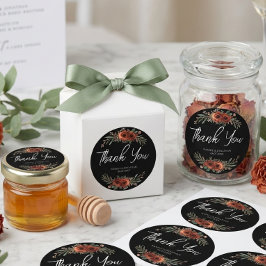 Adesivo Casamento Floral Boho Terracota Mal-humorado