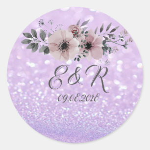 Adesivo Casamento Floral Bokeh Elegante e Brilhante