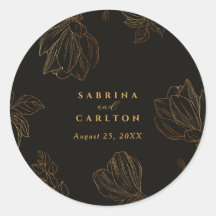 Casamento Floral Botânico Moderno Dourado