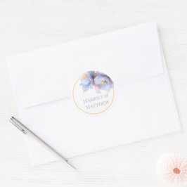 Adesivo Casamento Floral Botânico Pastel Artístico