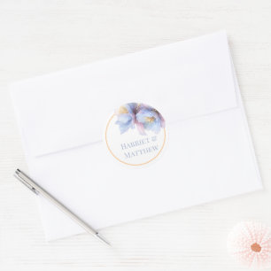 Adesivo Casamento Floral Botânico Pastel Artístico