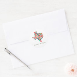 Adesivo Casamento Floral Botânico Tropical Bright