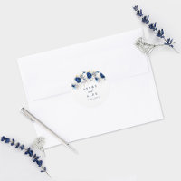 Casamento Floral Branco e Azul Horizonte Elegante