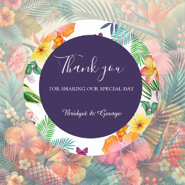 Adesivo Casamento Floral Colorida Haveria tropical