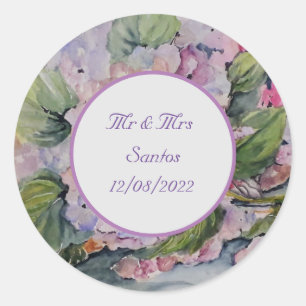 Adesivo Casamento Floral com dizer Napkins