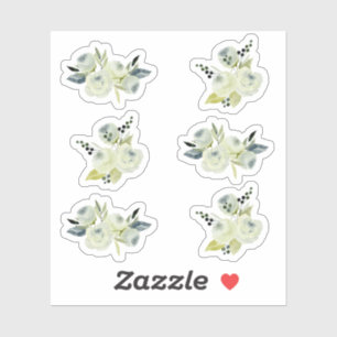 Adesivo Casamento floral da aguarela floral do marinho do