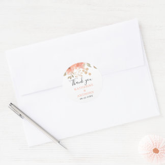 Adesivo Casamento Floral de Boho Minimal