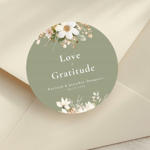 Adesivo Casamento Floral de Cloridura Verde Moderna