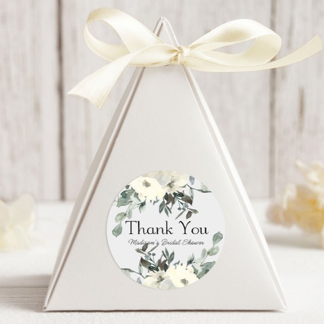 Adesivo Casamento Floral de Ivory White Roses (Criador carregado)