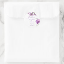 Casamento Floral de Lilac Purple Watercolor