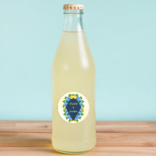 Adesivo Casamento Floral de Limão Ensolarado