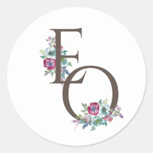 Adesivo Casamento floral de Mint & Mauve