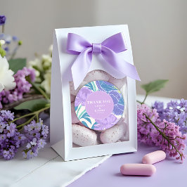 Adesivo Casamento Floral de Pastel Lilac e Púrpura