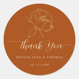 Adesivo Casamento Floral De Queda De Ferrugem Moderna Obri