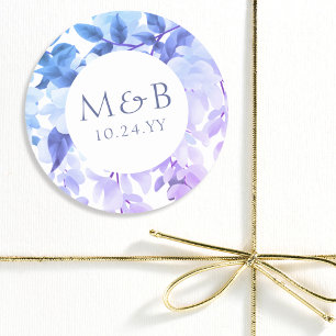 Adesivo Casamento Floral de Wisteria de Wisteria Purple Mo