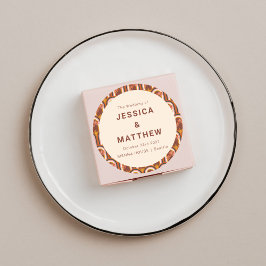 Adesivo Casamento Floral do Autumn Terracotta da Boêmia Pe