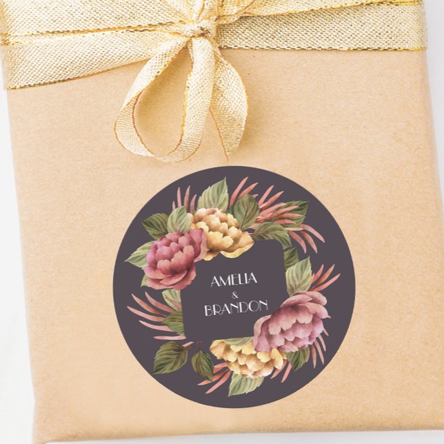 Adesivo Casamento Floral Dramático (Criador carregado)