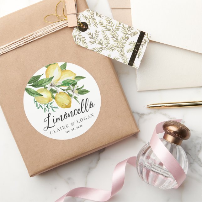 Adesivo Casamento Floral Limão Citrus (Presentear)