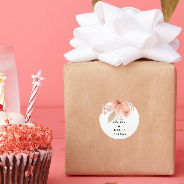 Adesivo Casamento Floral Mínimo Leaf Boho (Festa)