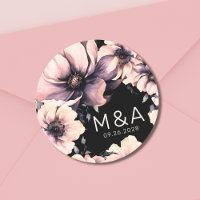 Casamento Floral Moderno Rosa e Preto
