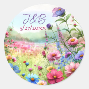 Adesivo Casamento Floral Personalizado