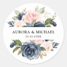 Casamento Floral Rosa-Rosa marinho Azul Penteado