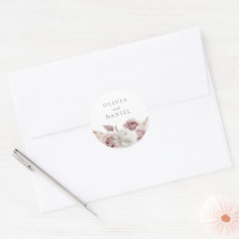 Adesivo Casamento Floral Rosa-Rosa-Rosa-Designer