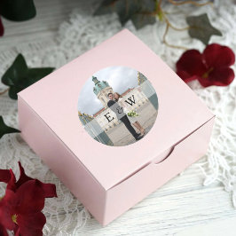 Adesivo Casamento Fotográfico de Iniciais de Monograma de