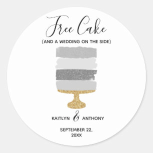 Adesivo Casamento Fotográfico moderno e engraçado do Bake