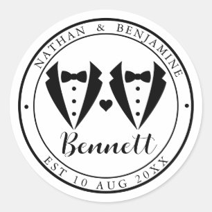 Adesivo Casamento gay Modern Wedding